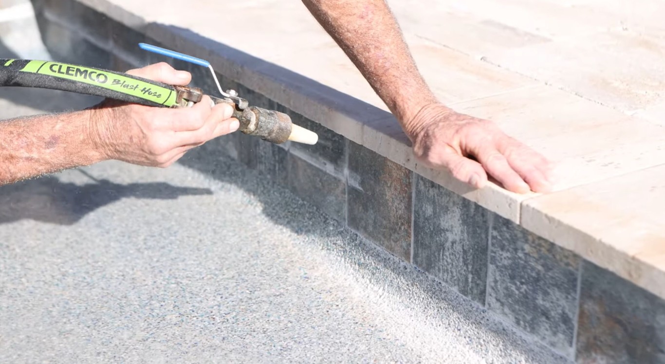 Pool Tile Cleaning & Calcium/Scale Removal in San Juan Capistrano, CA